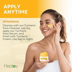 Turmeric Face Cream for Face & Body – All Natural Turmeric Skin Brightening L…