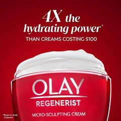 Olay Regenerist Micro-Sculpting Cream, Fragrance-Free 1.7oz Anti-Age Moisturizer