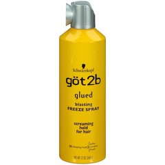 got2b Glued Blasting Freeze Hair Spray, 12 12 Fl Oz (Pack of 6), GRAY,YELLOW