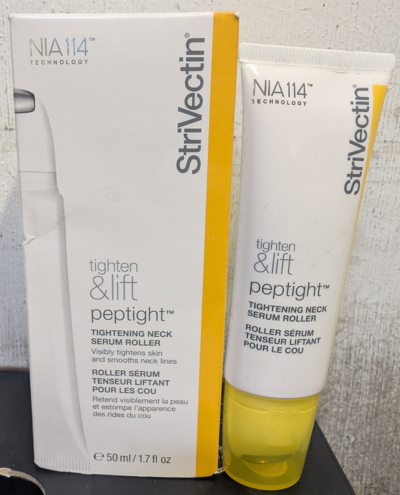 StriVectin Peptight Tightening Neck Serum Roller 1.7 oz NEW Unused Open Box