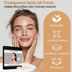 Neck Lift Tape, 40Pcs Neck Tape Lifting Invisible, Instant Neck & Face Tightenin