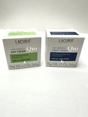 LACURA Q10 Anti-Wrinkle Face Day & Night Cream MADE IN GERMANY Sealed Original N