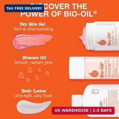 Bio-Oil Skincare Body Oil Serum, Face and Body Moisturizer with Vitamin E & A, f