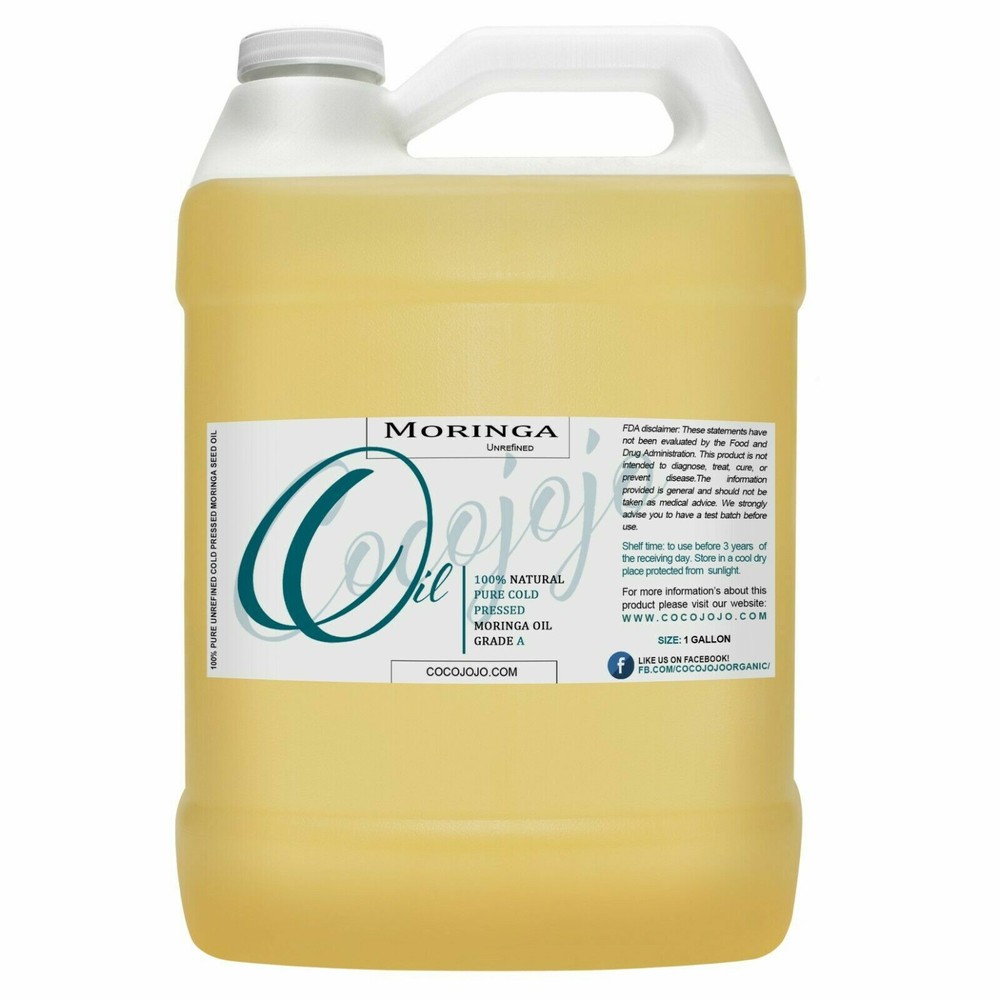 Moringa seed oil organic 100% pure raw uncut virgin premium carrier bulk non-gmo