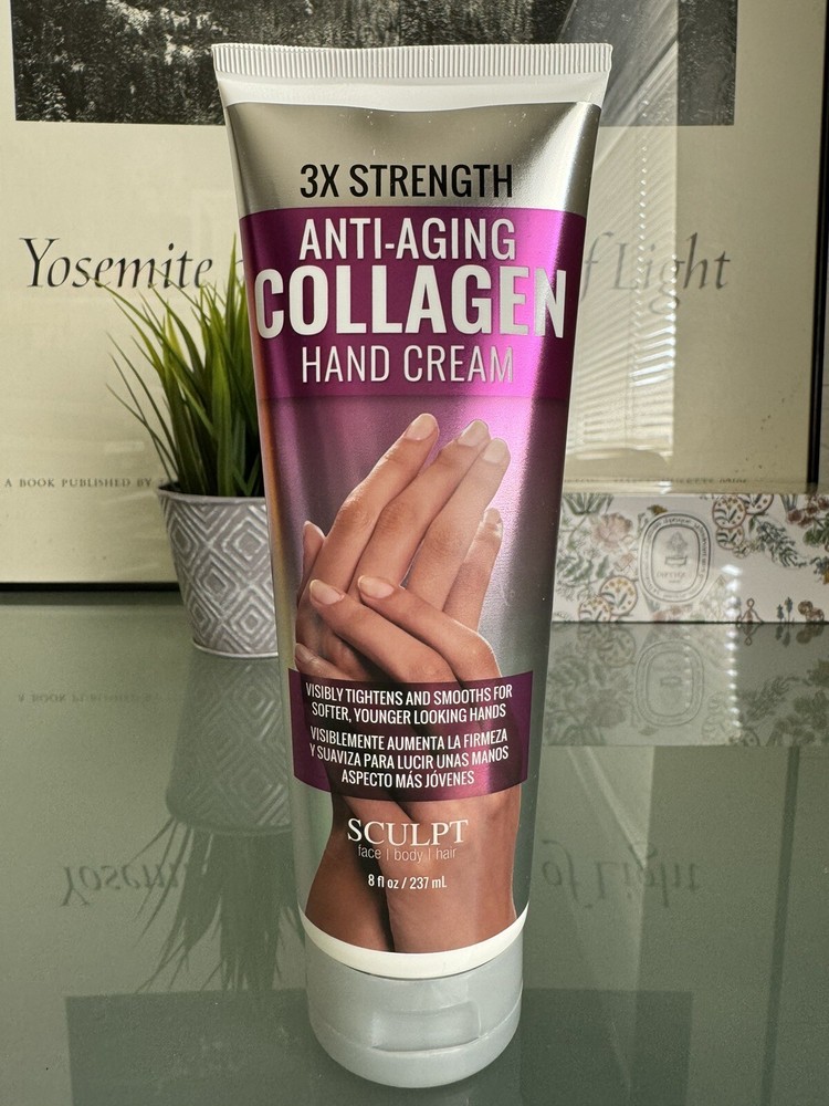 Sculpt ~ Anti-Aging Collagen Hand Cream 8.5 fl oz 3 x Strength