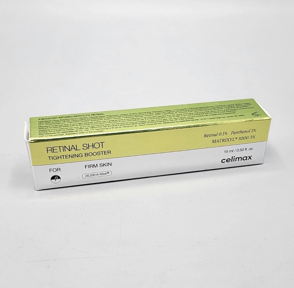 CELIMAX Retinol Shot Tightening Booster 15mL K-Beauty – NEW