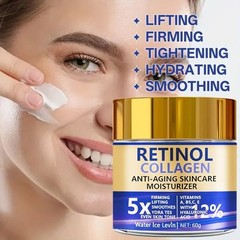 Retinol & Collagen Face Cream 60g Anti Aging Firming Moisturizer Hyaluronic Acid