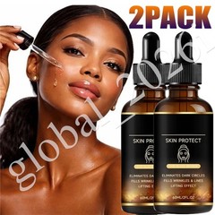 2PC Skin Protect Serum Black Women Gentle Facial Skin Care Moisturizing Serum🔥
