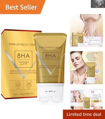 Smooth and Tighten Neck Skin with AH-8 Firming Cream & Massage Roller 4.2 Fl Oz