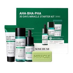 SOME BY MI AHA BHA PHA 30Days Starter Kit – Toner 1.01Oz, Serum 0.33Oz, Cream 0.