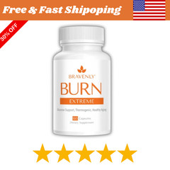 Bravenly Burn Extreme 60 capsules Free Shipping USA – EXP: 03/2027