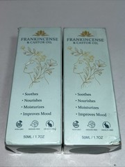 2 Sealed Frankincense & Castor Oil Skincare 1.7 Oz Each
