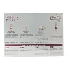LOTUS Herbals Radiance 5 in 1 Facial Kit with Diamond Dust & Cinnamon 170GM