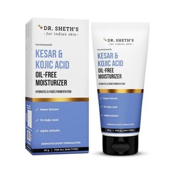 Dr. Sheth’s Kesar & Kojic Acid Oil-Free Moisturizer | With 1% Kojic Acid (50g)
