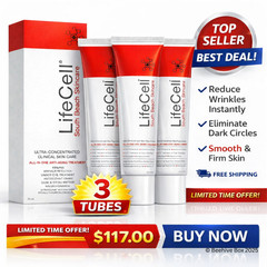 3PACK LifeCell South Beach Skincare All In One Anti-Aging Treatment- 2.54 oz NEW