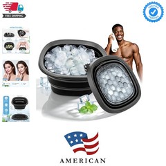 Face Bowl for Ice – Ice Face Plunge Bowl Collapsible, Silicone Facial Tub for…