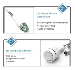 2in1 RF Micro-n-eedle Machine Cold Hammer Anti Scars Spot Wrinkle Removal Beauty