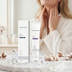 Magec Collagen Fullerene Neck Cream Firming Tightening with Roller 50g