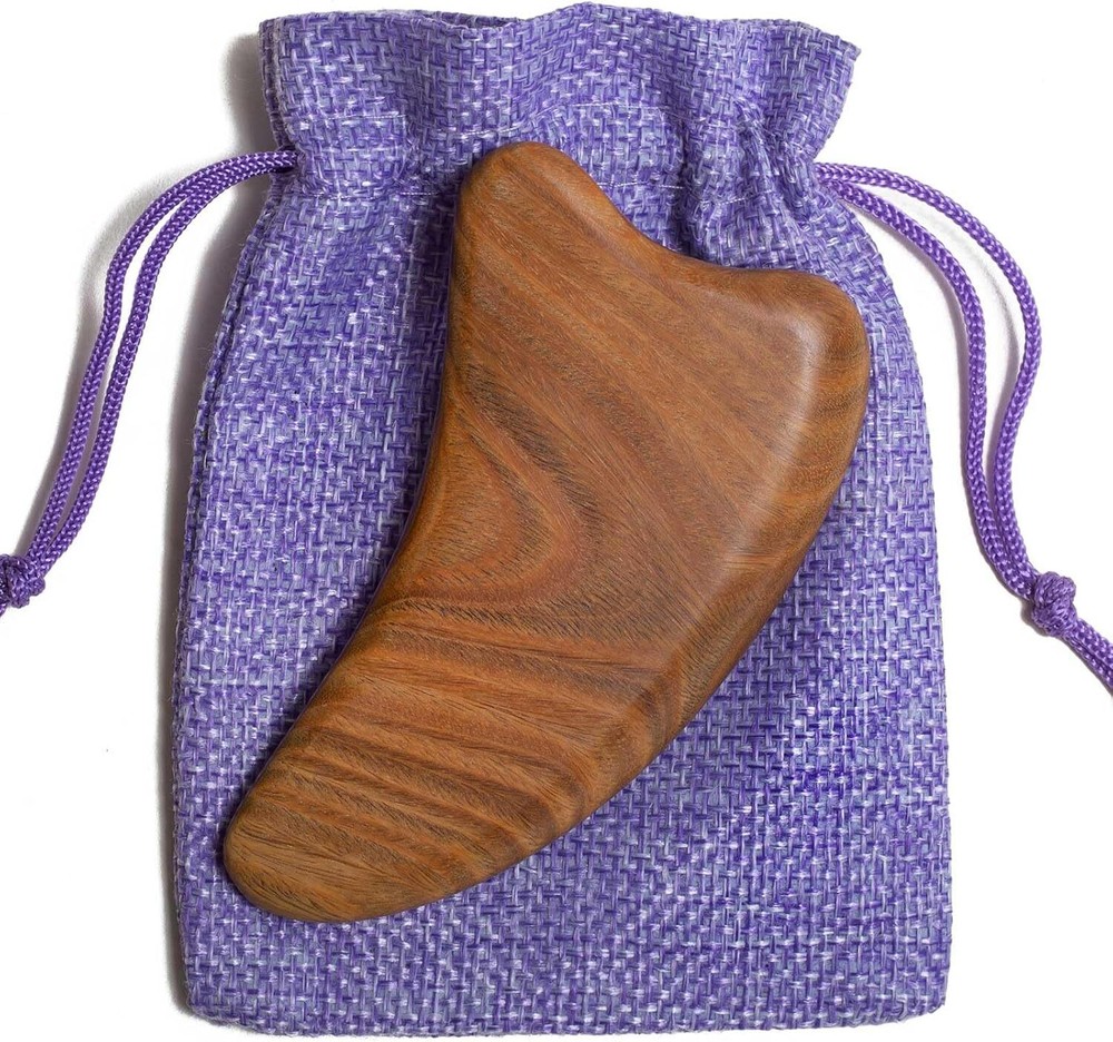Gua Sha Tool for Face, Gua Sha Facial Tools for Face Massage, Wooden Guasha T…