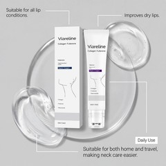 New Collagen Fullerene Neck Moisturizer Cream Firming Tightening with Roller 50g
