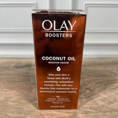 Olay Boosters Coconut Oil Booster Serum Unisex 30ml Brown Antioxidant Nourishing