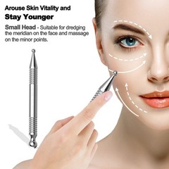 Melonsun Manual Acupuncture Pen – Stainless Steel 1 Count (Pack of 1), Silver