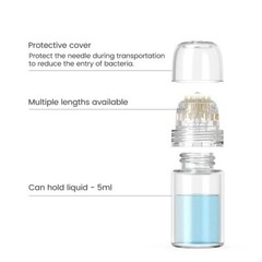 1Pcs Anti Aging 0.25/0.5/0.6/1.0/1.5mm 20Pin Derma Roller Serum Applicator Tool