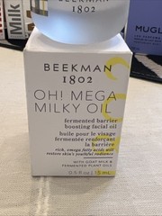 NEW~Beekman 1802 Oh! Mega Milk Fermented Barrier Boosting Facial Face Oil Nib!