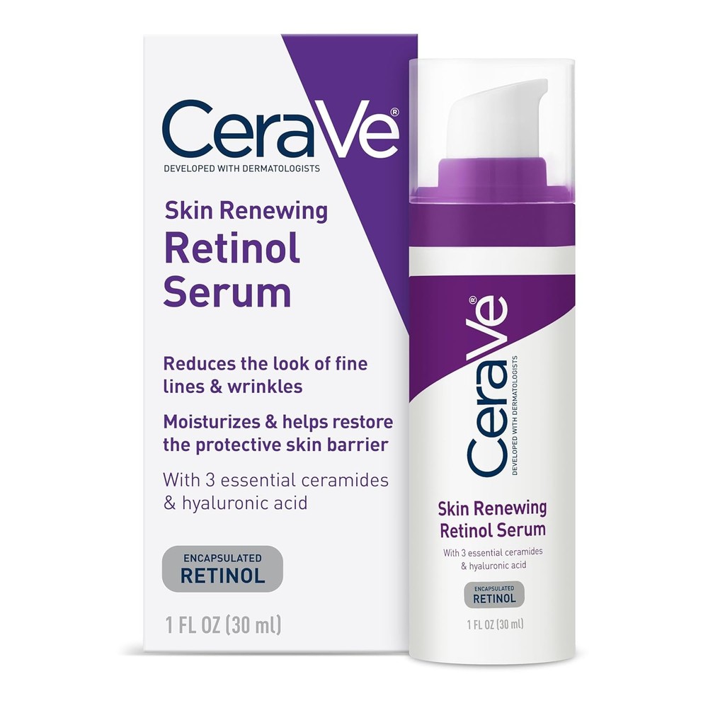 Cerave Skin Renewing Retinol Serum Encapsulated Retinol 1 Oz