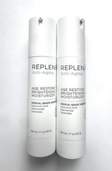 (Lot of 2) Replenix Anti-Aging Age Restore Brightening Moisturizer 1.7 oz/50g