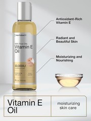 Horbäach Vitamin E Oil For Skin and Face | 30,000 IU | 4 fl oz | 100% Pure Oils.