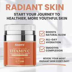 Alozera Vitamin C Face Cream – Brightens, Hydrates & Firms, 1.7 oz