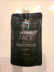 Beauty Society Saving Face Anti-Aging Foaming Facial Mask BTX REFILL 1.76 fl oz