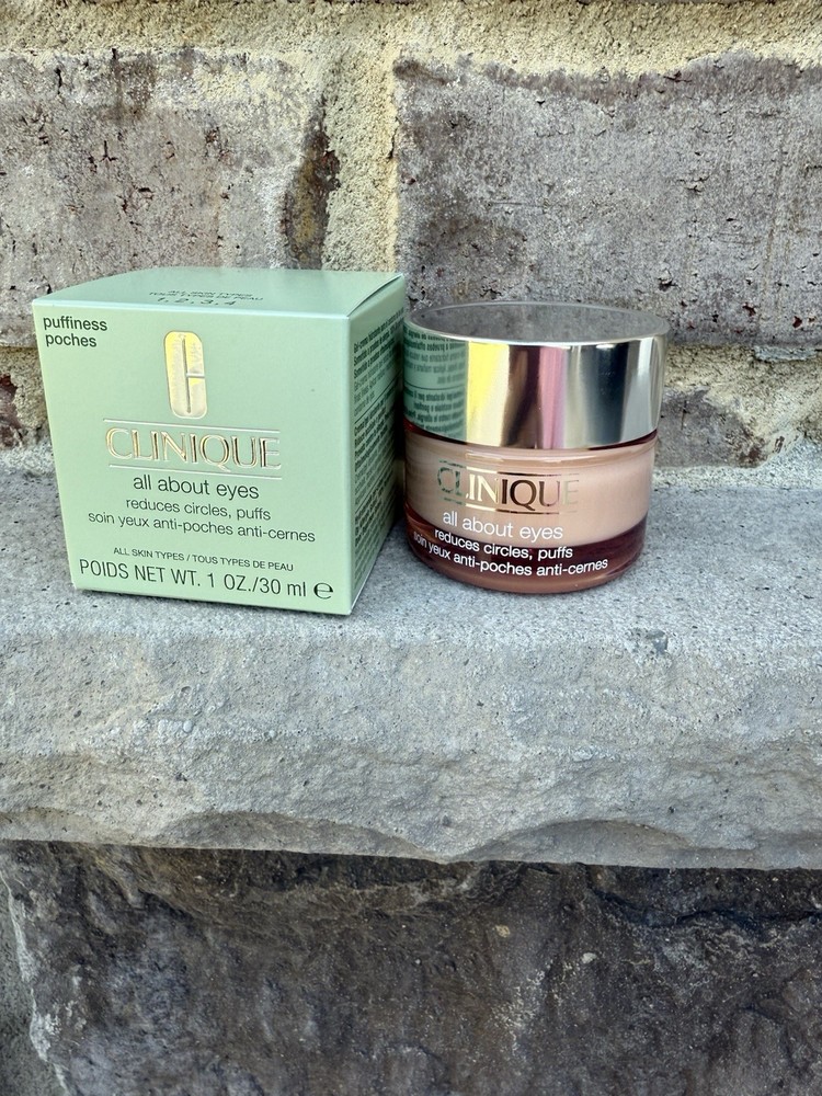 Clinique All About Eyes Reduces Circles Puffs 1.0 oz/30 ml Large Size