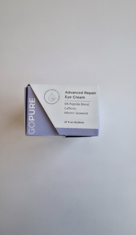 GoPure Advanced Repair Eye Cream 0.57oz Anti-Aging Puffiness Dark Circles 7/2027
