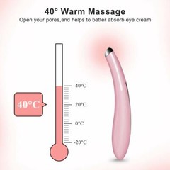 TOUCHBeauty Portable Eye Massager Wand w/ 40℃ Heated & Sonic Vibration Treatment