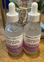 Vitamins & Sea Beauty Renewing Face Serum, Sea Lavender Bakuchiol, 2 Bottles