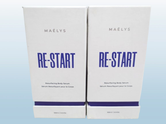 MAELYS RE-START RESURFACING BODY SERUM 3.5 OZ BOXED LOT OF 2