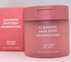 House of Hur Korean Toner Pads 70ct AHA BHA PHA Clearing Skin Prep Essence Pads