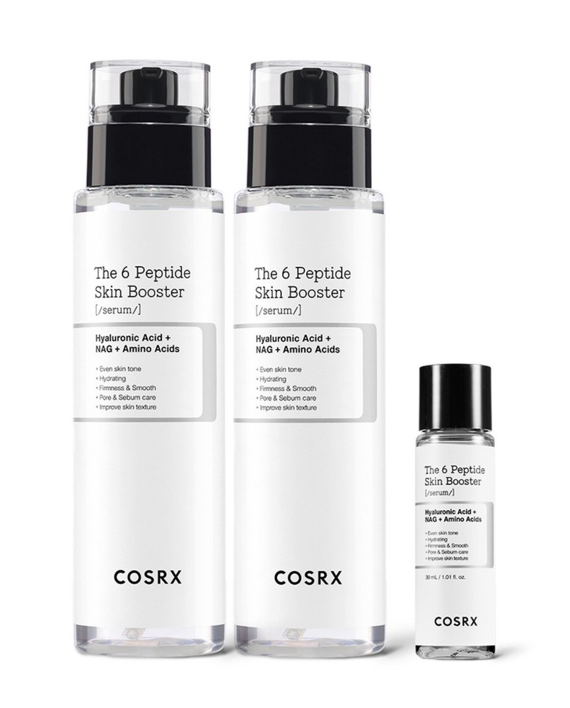 COSRX The 6 Peptide Skin Booster Serum 150ml x2 + 30ml K-Beauty