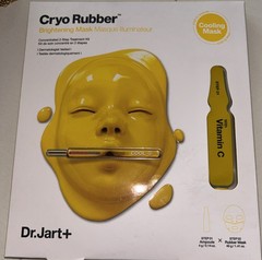 NEW Dr.Jart+ Cryo Rubber Brightening Korean Face Mask Cooling Exp 2027 Yellow