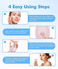 Red-Light-Therapy-for-Face-and-Neck, 7 Color Face Massager Tool for Wrinkles, Do