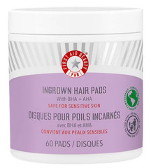 First Aid Beauty FAB Ingrown Hair Treatment Pads – 60 count BHA & AHA New SEALED