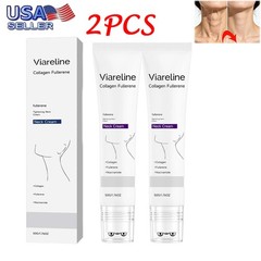 2PCS Collagen Fullerene Neck Cream Firming Tightening with Roller 50g~US STOCK
