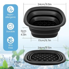 Face Bowl for Ice – Ice Face Plunge Bowl Collapsible, Silicone Facial Tub for…