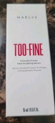 Maelys TOO-FINE Clinically Proven Face Sculpting Serum 15 mL. / 0.5 Fl. Oz. NIB