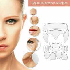 16Pcs Silicone Anti Wrinkle Pad Patches Set For Face Eye Forehead Reusable USA