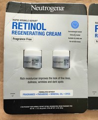 4X Neutrogena Rapid Wrinkle Repair Retinol Regenerating Cream 1.7 oz Each