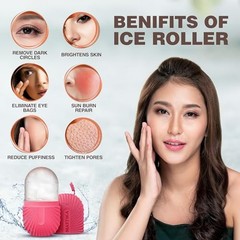 Ice Roller for Face and Eye Glow Natural Skincare Face Ice Roller
