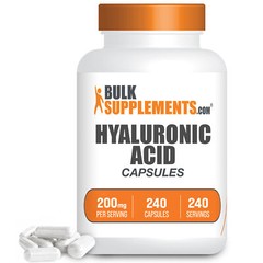 BulkSupplements Hyaluronic Acid 240 Capsules – 200mg Per Serving
